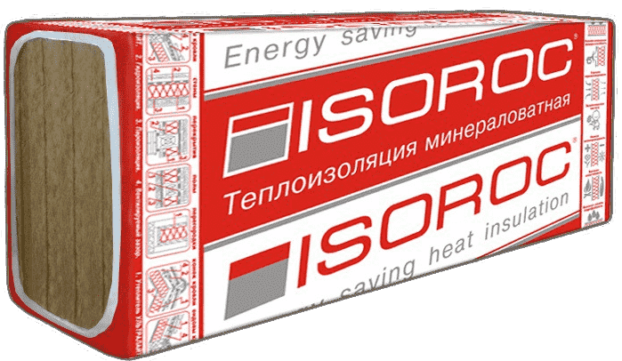 Утеплитель ISOROC Изовент 1000х600х60 мм фото 0